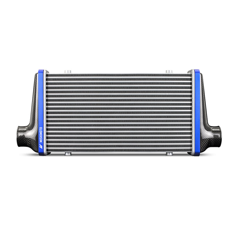 Mishimoto Universal Carbon Fiber Intercooler - Matte Tanks - 525mm Silver Core - C-Flow - P V-Band