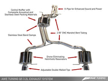 Load image into Gallery viewer, AWE Tuning Audi 8R Q5 3.2L Non-Resonated Exhaust System (Downpipe-Back) - Polished Silver Tips