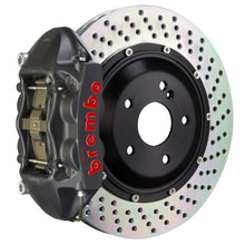 Load image into Gallery viewer, Brembo 07-08 G35/G35S Sedan Rr GTS BBK 4Pis Cast 345x28 2pc Rotor Drilled-Black HA