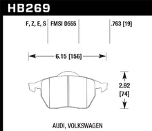 Load image into Gallery viewer, Hawk HT-10 Audi/Volkswagen Race Front Brake Pads