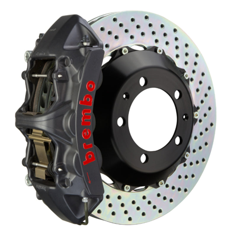 Brembo 01-02 Viper RT-10/GTS Front GTS BBK 6 Piston Cast 355x32 2pc Rotor Drilled-Black HA