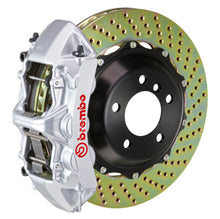 Load image into Gallery viewer, Brembo 05-14 Mustang GT Excl non-ABS Equipped Fr GT BBK 6Pist Cast 355x32 2pc Rtr Drill-Silver