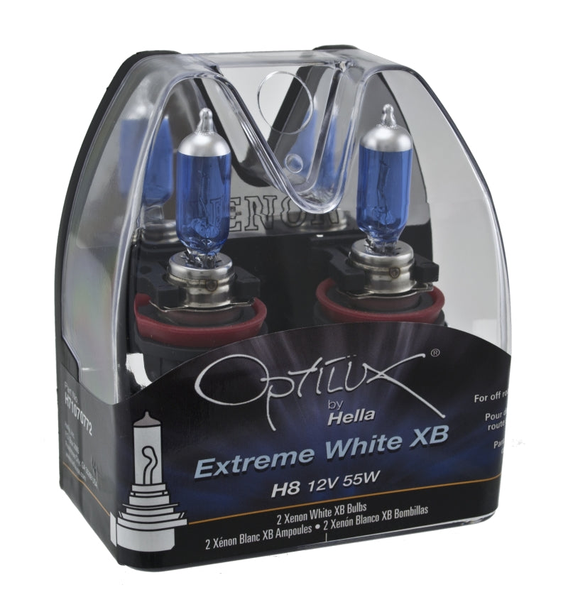Hella Optilux H8 12V/55W XB Xenon White Bulb (pair)