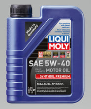 Load image into Gallery viewer, LIQUI MOLY 1L Synthoil Premium Motor Oil SAE 5W40