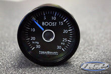 Load image into Gallery viewer, New South Performance - 52mm White with Blue Needle - 30 hg - 30psi Boost Gauge for Golf R