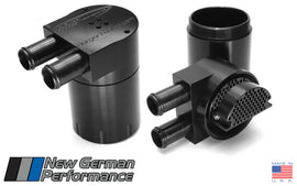 Burger Motorsports Turbo Double Baffle Oil Catch Can Kit for VW MK7