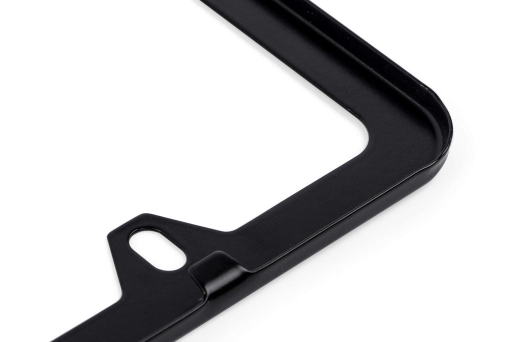 APR LICENSE PLATE FRAME - SLIM, BLACK W/ HIDERS