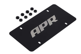 APR LICENSE PLATE - SILVER ON BLACK