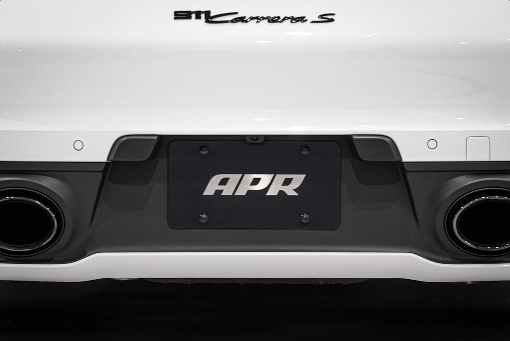 APR LICENSE PLATE - SILVER ON BLACK