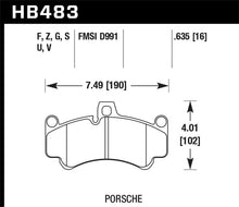 Load image into Gallery viewer, Hawk 08 Porsche 911 Targa 4/4S/03-05 911 GT2/04-08 GT3/07-08 Turbo HT-10 Race Front Brake Pads