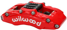 Load image into Gallery viewer, Wilwood Caliper - AT6 Lug Mount Red 1.75in/1.38in/1.38in Piston .75in Rotor - Left Side