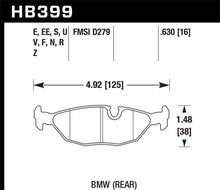 Load image into Gallery viewer, Hawk 84-4/91 BMW 325 (E30) HPS 5.0 Street Brake Pads - Rear