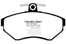 Load image into Gallery viewer, EBC 97-02 Volkswagen Cabriolet 2.0 Yellowstuff Front Brake Pads