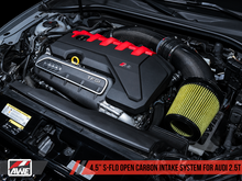 Load image into Gallery viewer, AWE Tuning Audi RS3 / TT RS S-FLO Open Carbon Fiber Intake