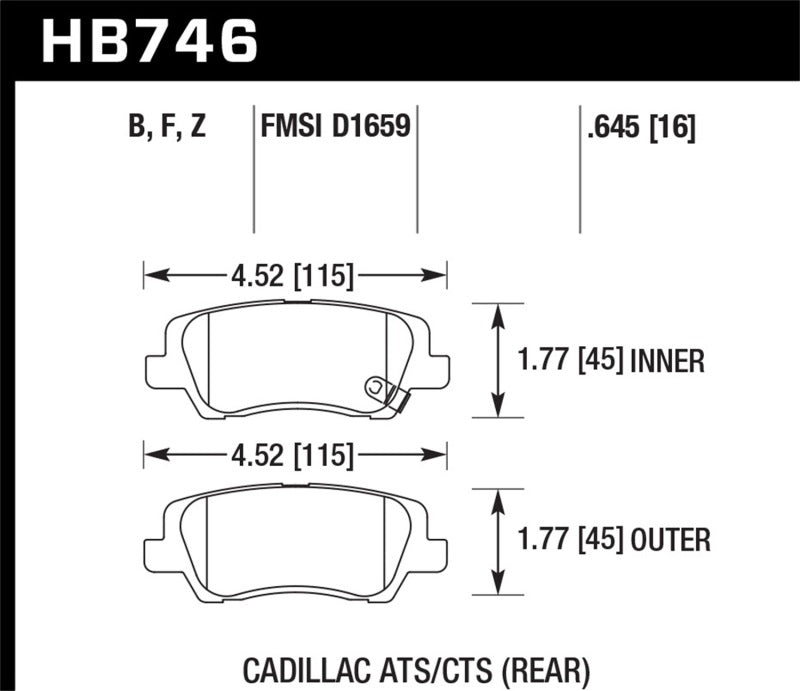 Hawk Performance Ceramic Street Brake Pads