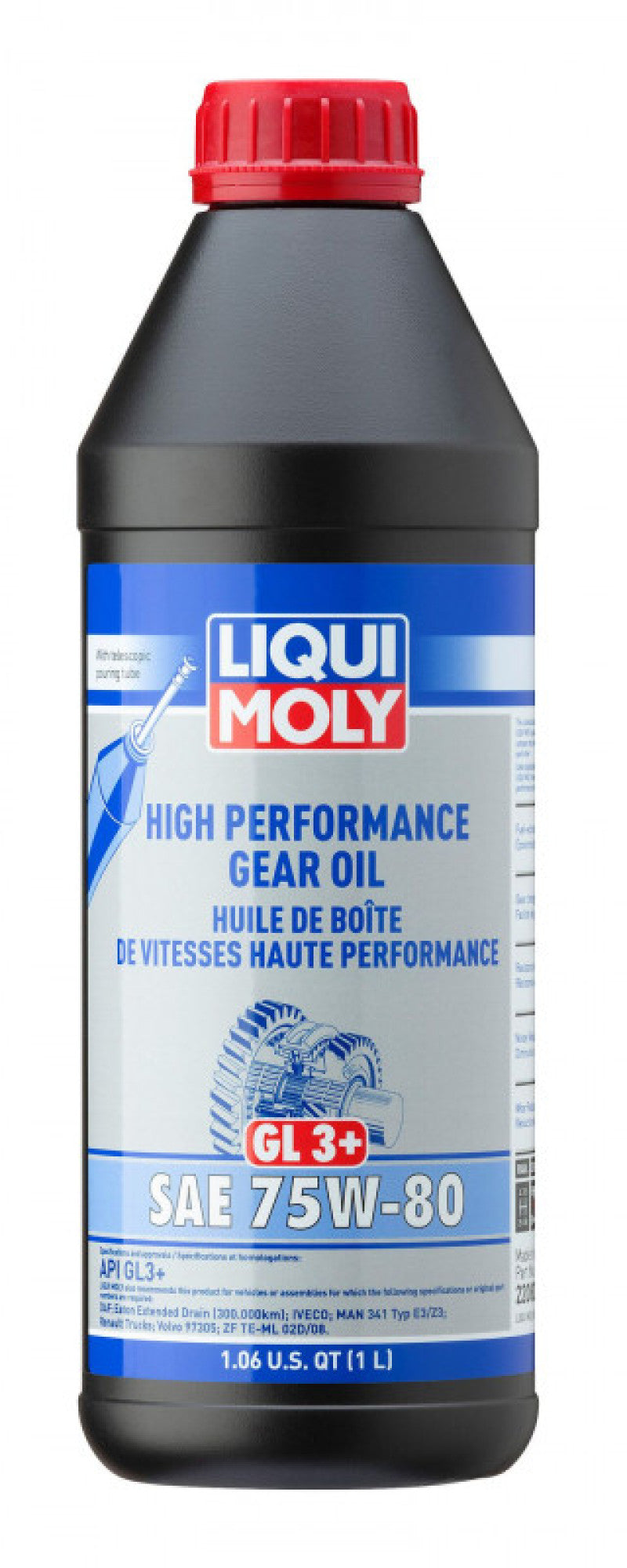liqui moly gear tronic 3 LIQUI MOLY 1L High Performance Gear Oil (GL3+) SAE 75W80 – New German Performance