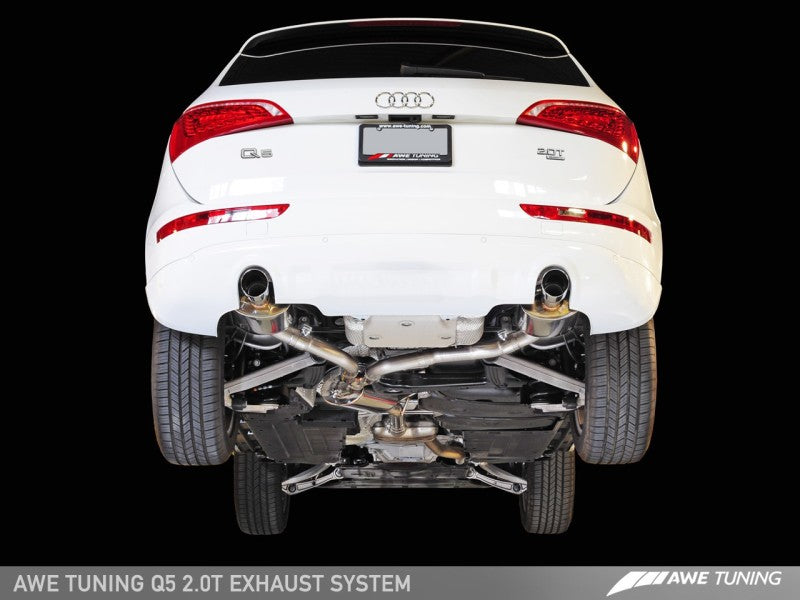 AWE Tuning Audi 8R Q5 2.0T Touring Edition Exhaust - Diamond Black Tips