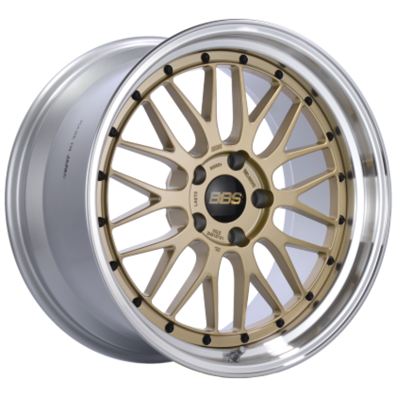 BBS LM 18x11 5x130 ET56 CB 71.6 Gold Center / Diamond Cut Lip Wheel