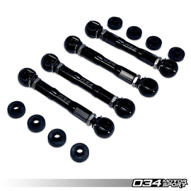 034MOTORSPORT ADJUSTABLE LOWERING LINK KIT, BILLET ALUMINUM, AUDI C7 WITH ADAPTIVE AIR SUSPENSION