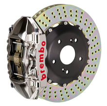 Load image into Gallery viewer, Brembo 07-15 TT 3.2L/09-15 TTS/12-13 TT RS Rr GTR BBK 4Pist Billet 328x28 2pc Rotor Drilled- Nickel