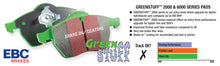 Load image into Gallery viewer, EBC 97-02 Volkswagen Cabriolet 2.0 Greenstuff Front Brake Pads