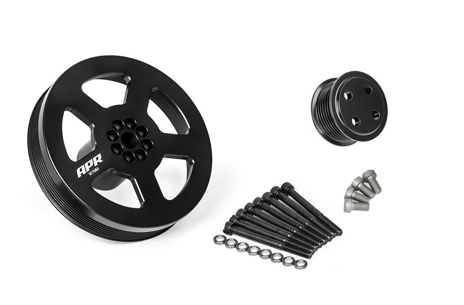 APR 3.0T Supercharger Dual Pulley and Belt Kit - Bolt-on