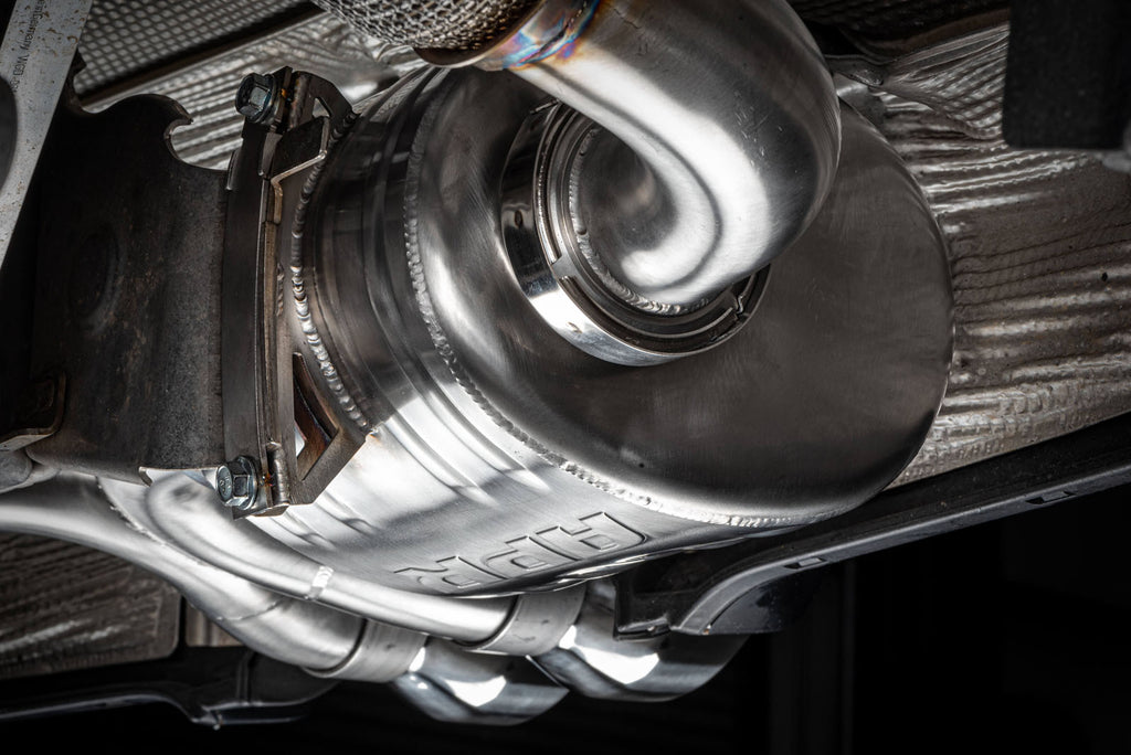 APR EXHAUST - CATBACK SYSTEM LEFT MUFFLER - 982 718 BOXSTER, CAYMAN 2.0T AND 2.5T