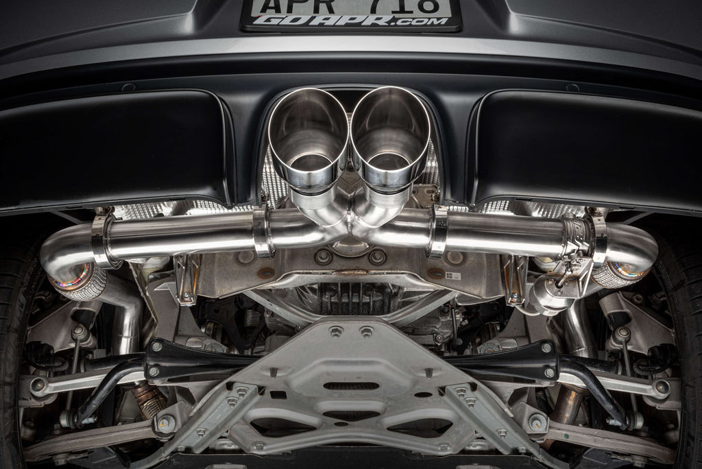 APR EXHAUST - CATBACK SYSTEM - RIGHT VALVE - 982 718 BOXSTER, CAYMAN 2.0T AND 2.5T