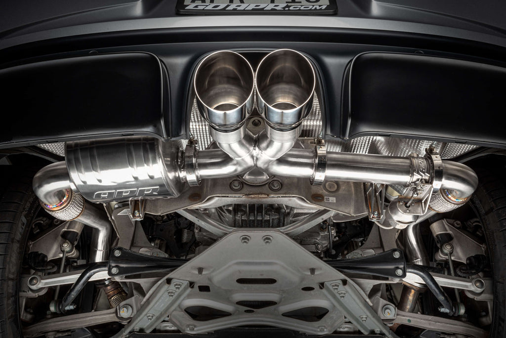 APR EXHAUST - CATBACK SYSTEM - RIGHT VALVE - 982 718 BOXSTER, CAYMAN 2.0T AND 2.5T