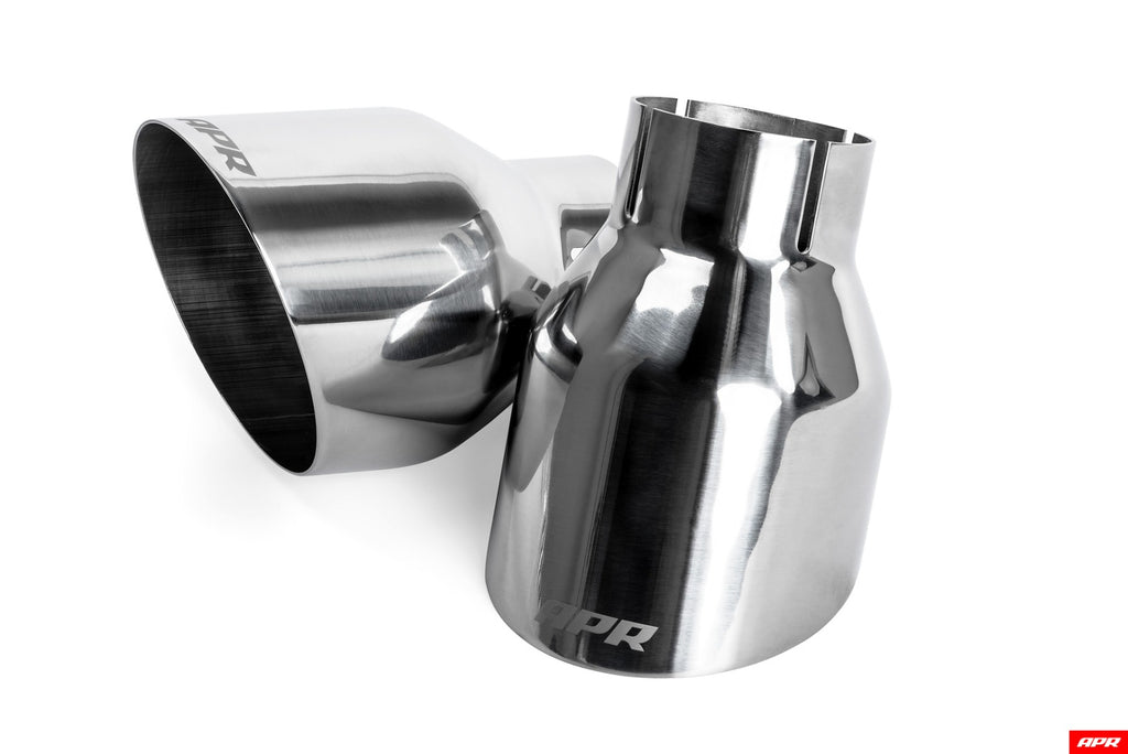 APR Single-Walled Exhaust Tips - 4" Polished Silver