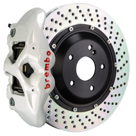 Brembo 15-23 Mustang GT/V6/EcoBoost Rear GT BBK 4 Piston Cast 380x28 2pc Rotor Drilled- White