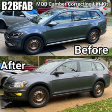 Load image into Gallery viewer, B2BFAB Camber Correcting Lift Kit - VW Mk7, Mk7.5 Golf Sportwagen, Alltrack