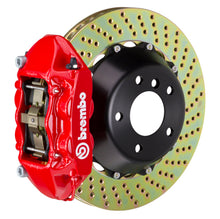 Load image into Gallery viewer, Brembo 06-09 997.1 GT3 Rear GT BBK 4 Piston Cast 380x28 2pc Rotor Drilled-Red