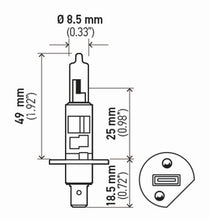 Load image into Gallery viewer, Hella Bulb H1 12V 55W P145S T25 (2)