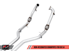 Load image into Gallery viewer, AWE Tuning Audi B9 S4 Track Edition Exhaust - Non-Resonated (Silver 102mm Tips)