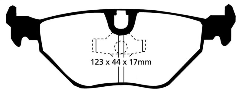 EBC 87-91 BMW M3 2.3 (E30) Redstuff Rear Brake Pads