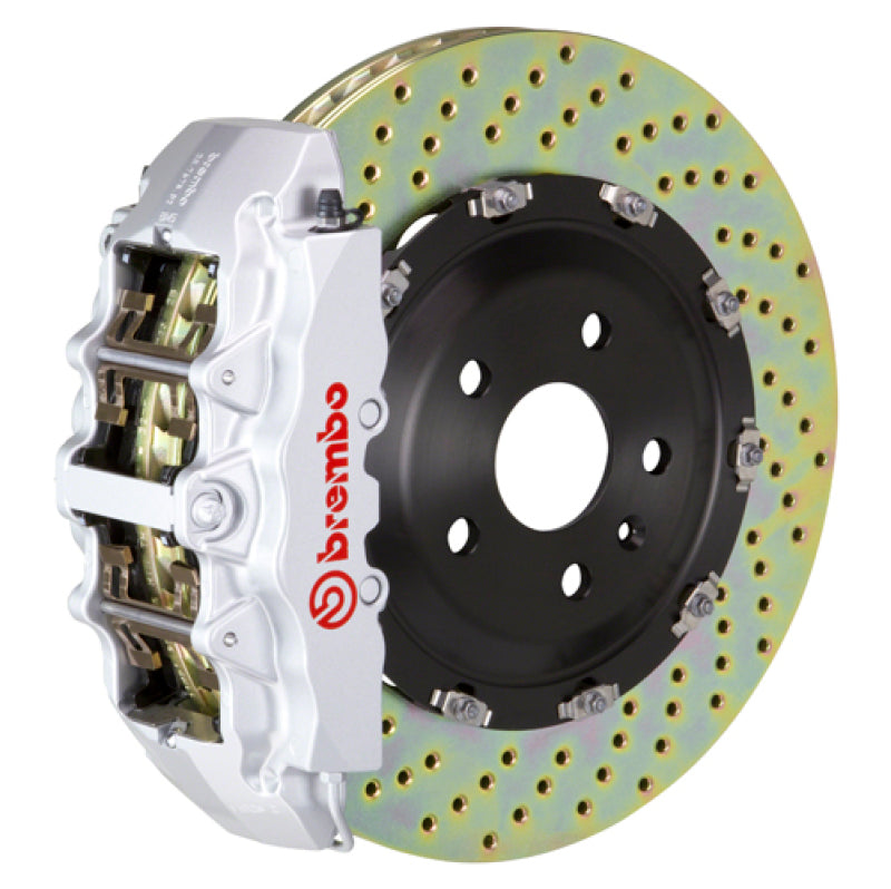 Brembo 03-10 Viper SRT-10 Front GT BBK 6 Piston Cast 380x34 2pc Rotor Drilled-Silver