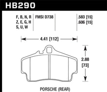 Load image into Gallery viewer, Hawk 98 Porsche 911 Targa / 99-08 911 Carrera 4 / 00-06 Boxster S Blue 9012 Rear Brake Pads