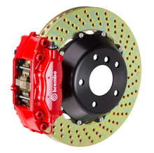 Load image into Gallery viewer, Brembo 06-08 Z4 M-Coupe/Roadster Rear GT BBK 4 Piston Cast 2pc 345x28 2pc Rotor Drilled-Red