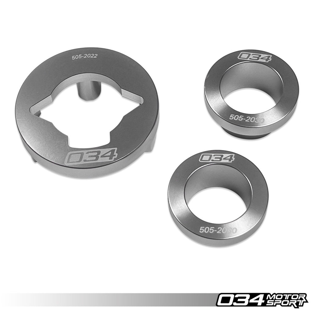 034MOTORSPORT BILLET ALUMINUM REAR DIFFERENTIAL MOUNT INSERT KIT, B9/B9.5 AUDI Q5/SQ5