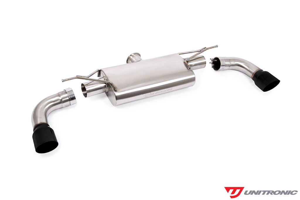 UNITRONIC CAT-BACK EXHAUST FOR MK7, MK7.5 GTI, BLACK TIPS