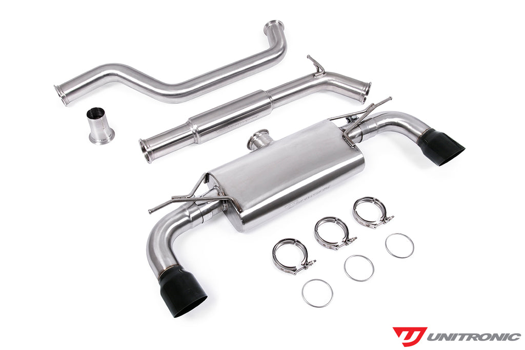 UNITRONIC CAT-BACK EXHAUST FOR MK7, MK7.5 GTI, BLACK TIPS