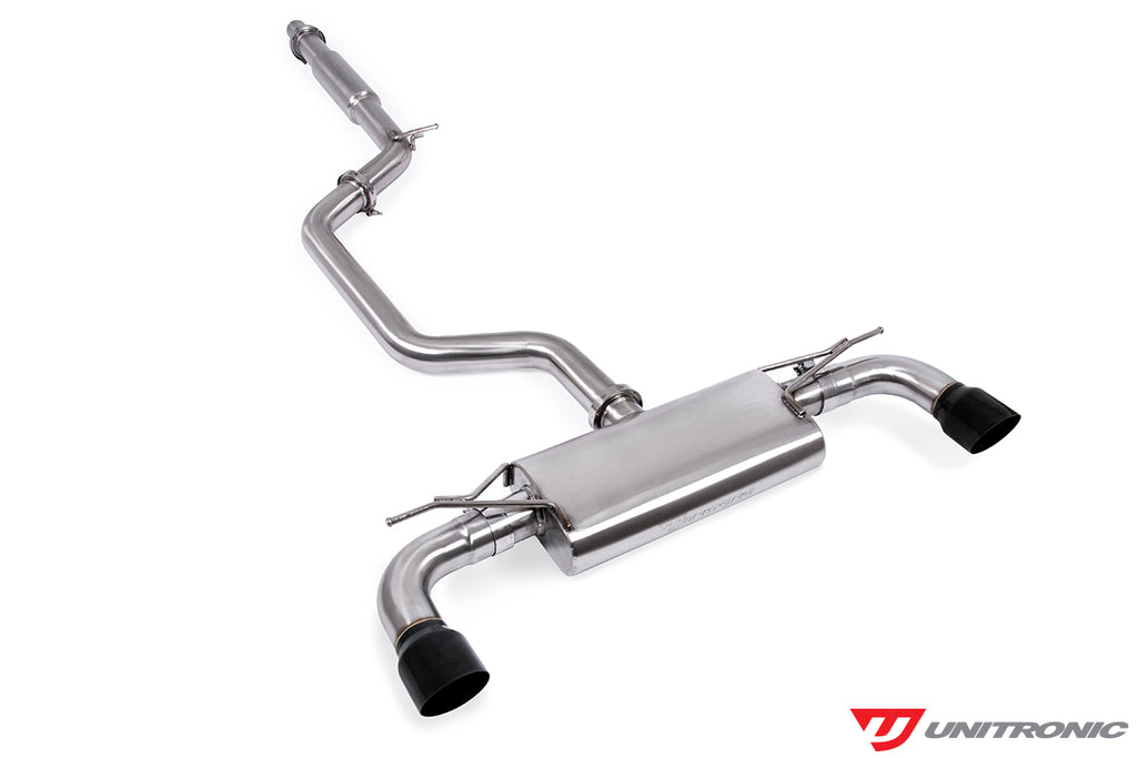 UNITRONIC CAT-BACK EXHAUST FOR MK7, MK7.5 GTI, BLACK TIPS