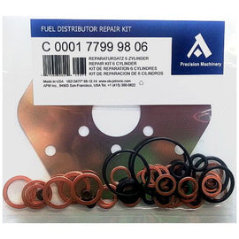 Precision Machinery Bosch Fuel Distributor Repair Kit - Audi V6, 2.2 5 Cylinder
