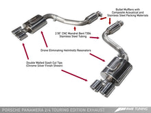 Load image into Gallery viewer, AWE Tuning Panamera 2/4 Touring Edition Exhaust (2011-2013) - w/Chrome Silver Tips