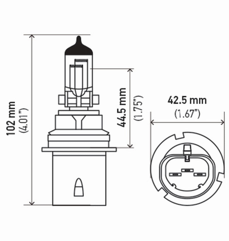 Hella Bulb 9004 12V 65/45W P29T T4625 +50 (2)