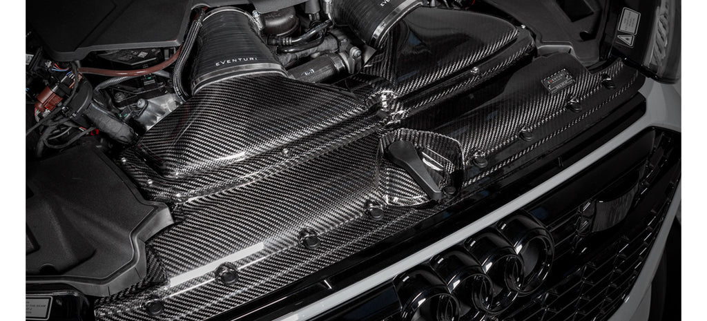 Eventuri Audi C8 RS6, RS7 Carbon Fiber Intake - Gloss Carbon