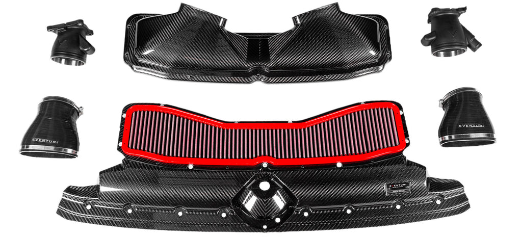 Eventuri Audi C8 RS6, RS7 Carbon Fiber Intake - Gloss Carbon