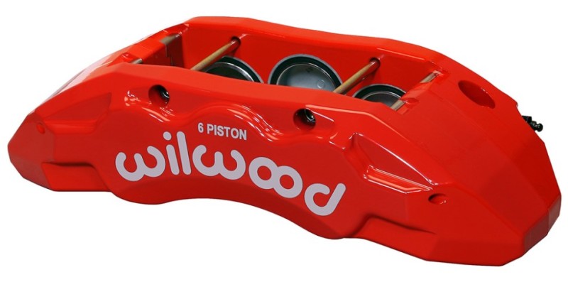 Wilwood Caliper-TX6R- L/H - Red 2.00/1.88/1.88in Pistons 1.50in Disc