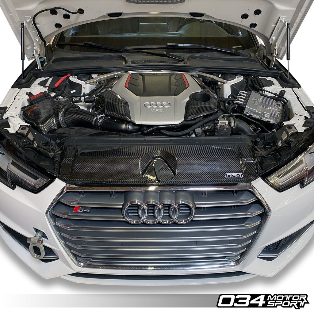 034Motorsport Carbon Fiber Radiator Support Cover - Audi B9 A4/S4